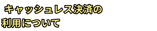 キャッシュレス決済の利用について